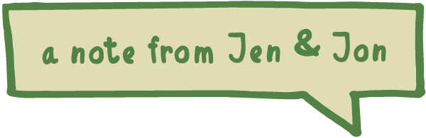 Letter from Jon and Jen